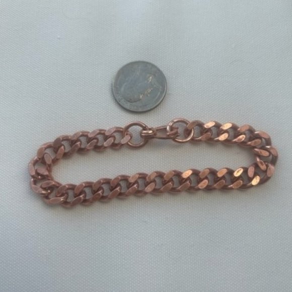 VTG Copper Unisex Chain Link BRACELET - Picture 7 of 8